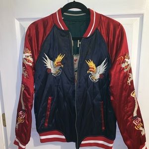 Reversible Satin Bomber jacket